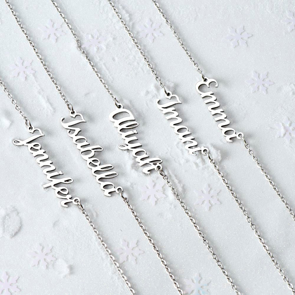 To My Daughter Name Necklace